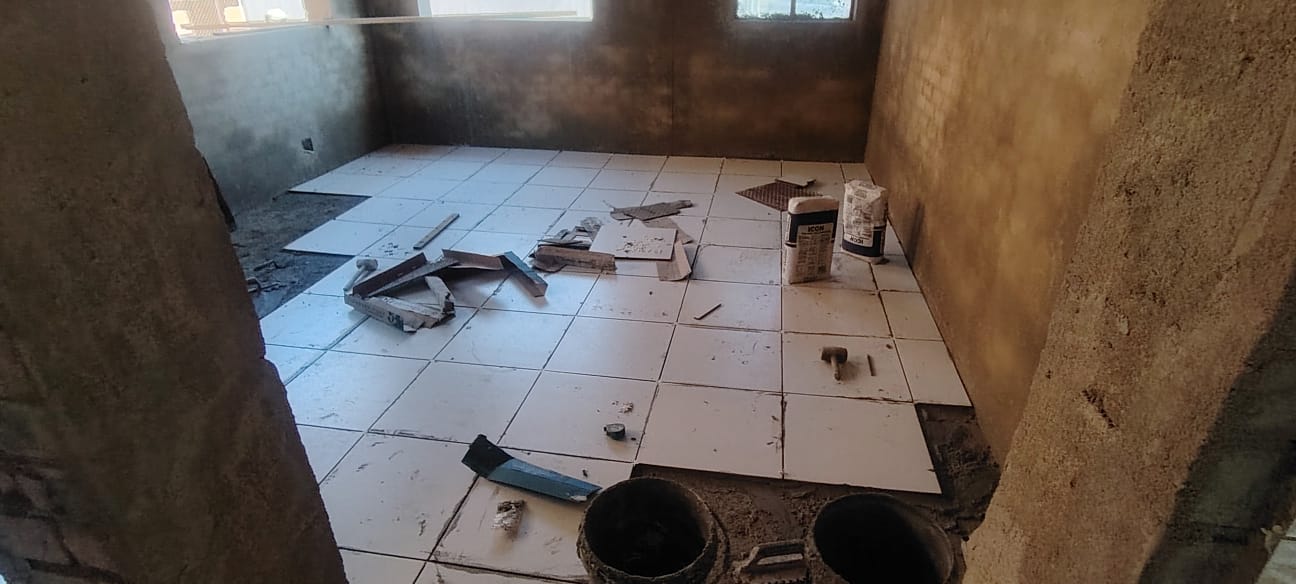 AB Restorations project in progress on a Gauteng home