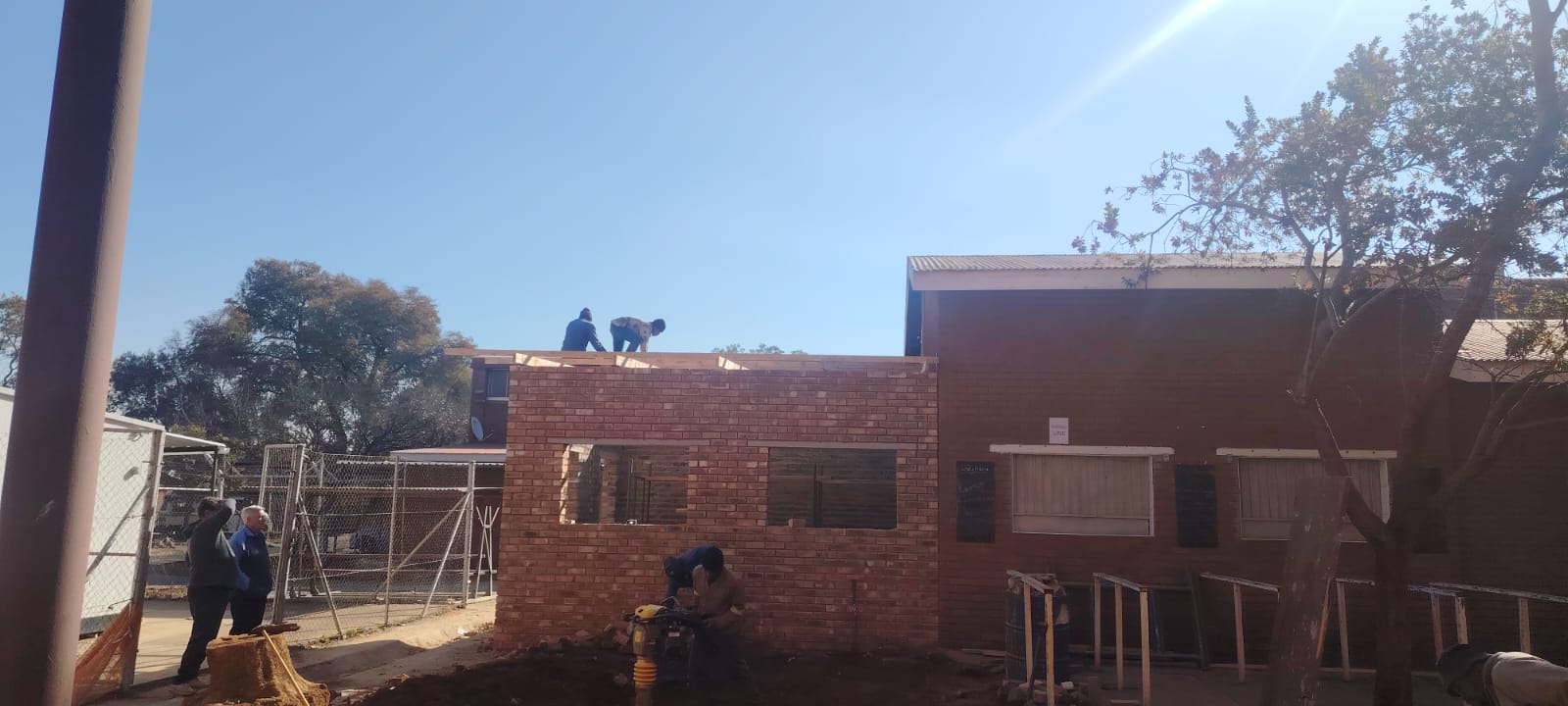 AB Restorations crew at work on a Gauteng home restoration project
