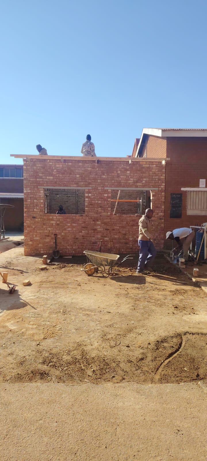AB Restorations team mid-project on a Gauteng site