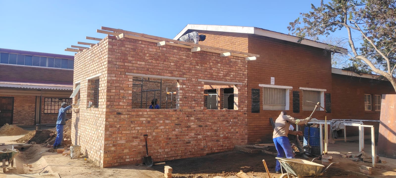 AB Restorations crew at work on a Gauteng home restoration project