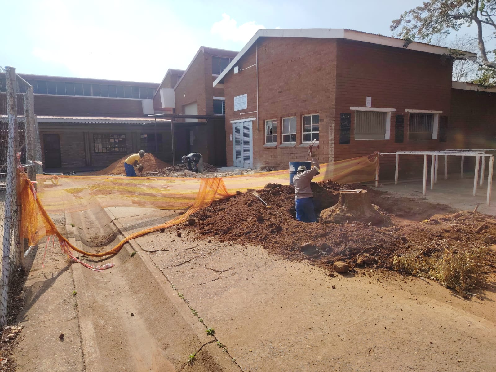 Waterproofing work in progress on a Gauteng roof