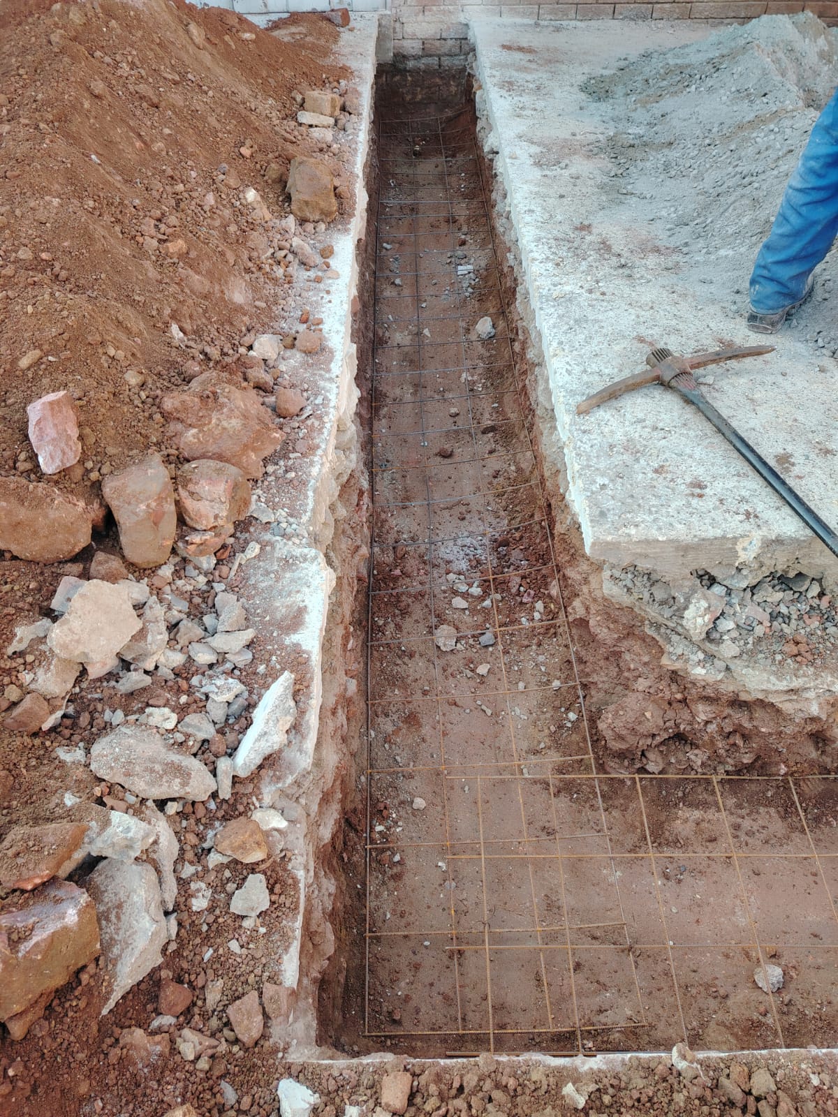 Roof restoration underway on a Gauteng property