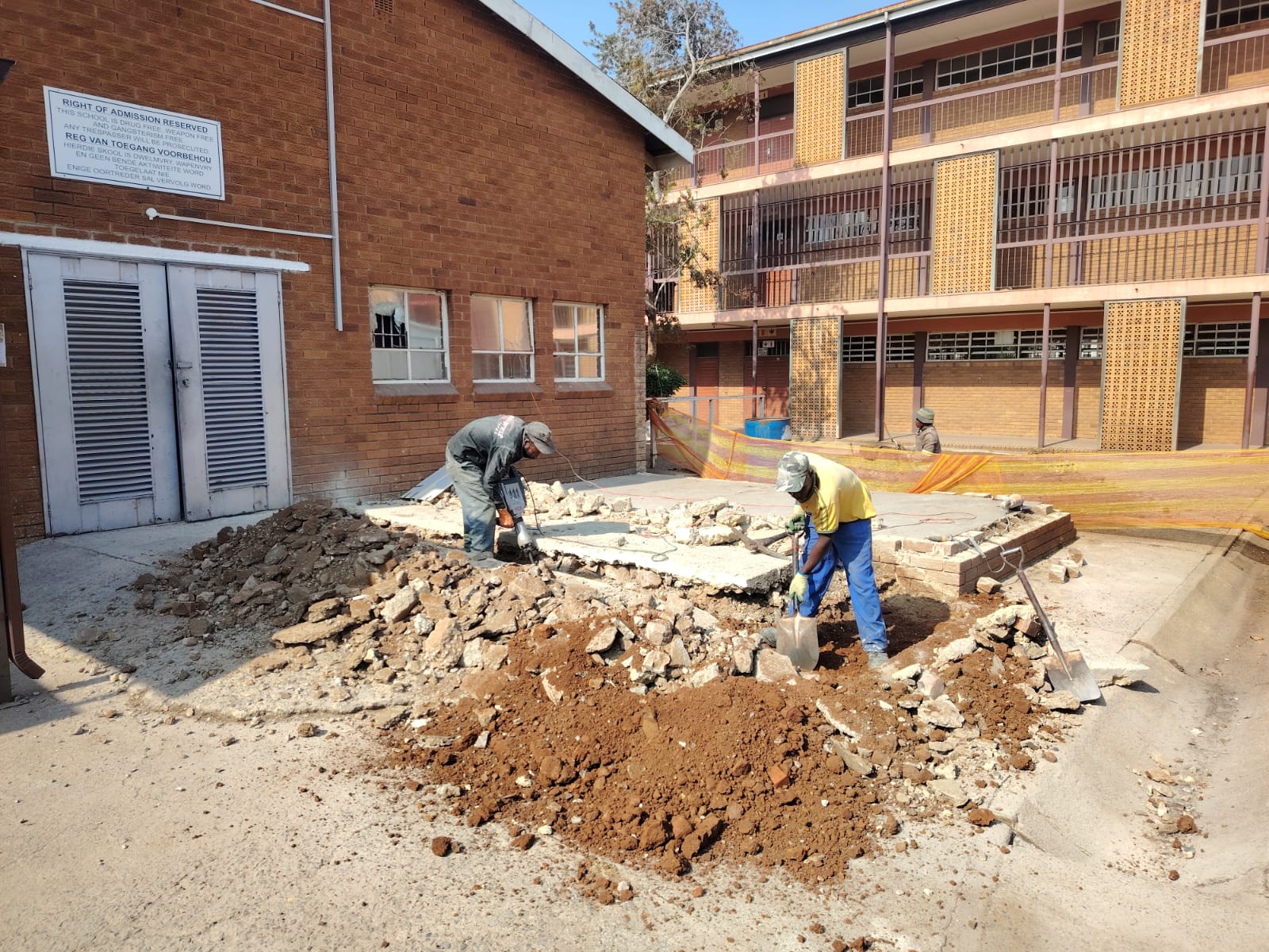 AB Restorations crew at work on a Gauteng home restoration project