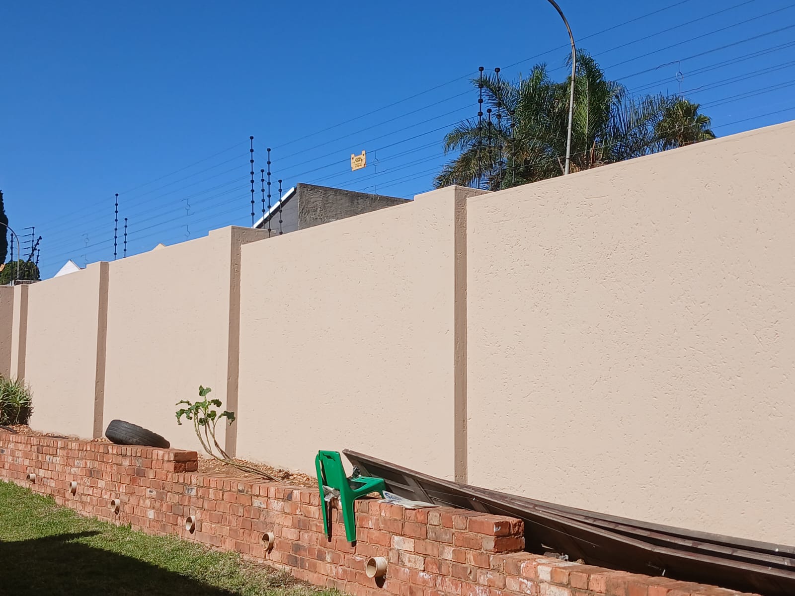 Waterproofing work in progress on a Gauteng roof